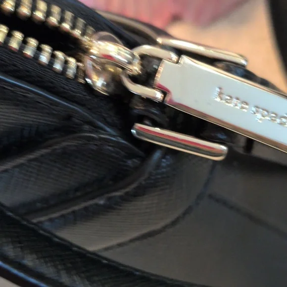 KATE SPADE Black Saffiano Crossbody Bag New - Picture 4 of 9